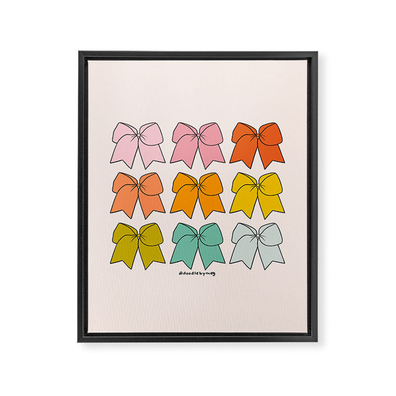 Rainbow Bows Framed Canvas Print Gallery Image 8