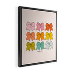Rainbow Bows Framed Canvas Print Gallery Image 2