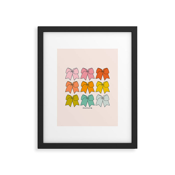 Rainbow Bows Framed Art Print Gallery Image 1