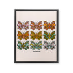 Rainbow Butterflies Framed Canvas Print Gallery Image 8