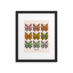 Rainbow Butterflies Framed Art Print Gallery Image 4
