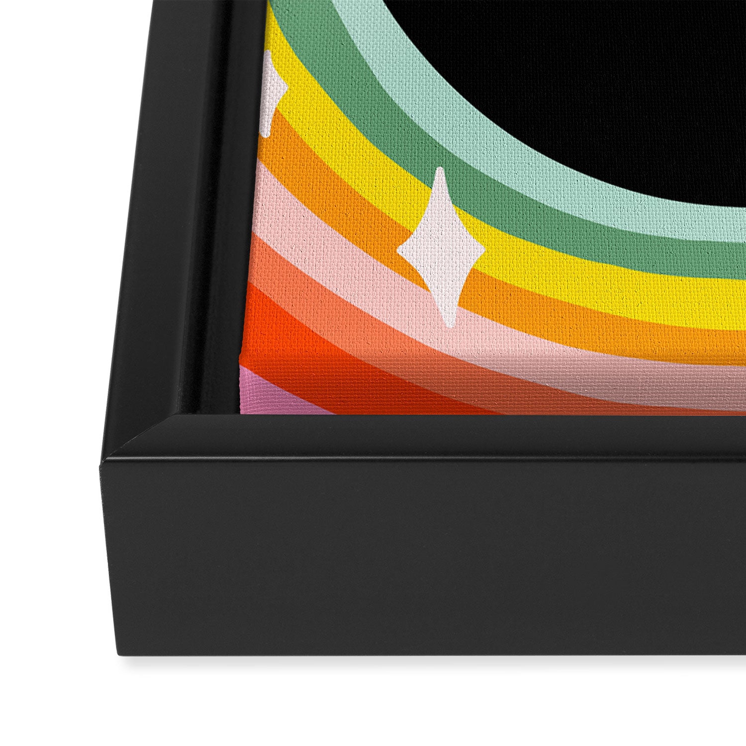 Rainbow C Framed Canvas Print Gallery Image 3