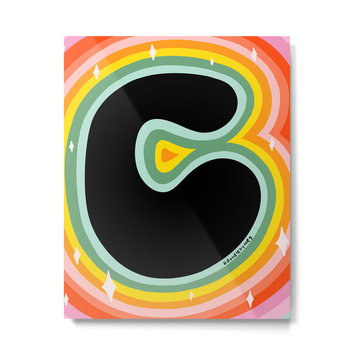 Rainbow C Metal Print Gallery Image 1