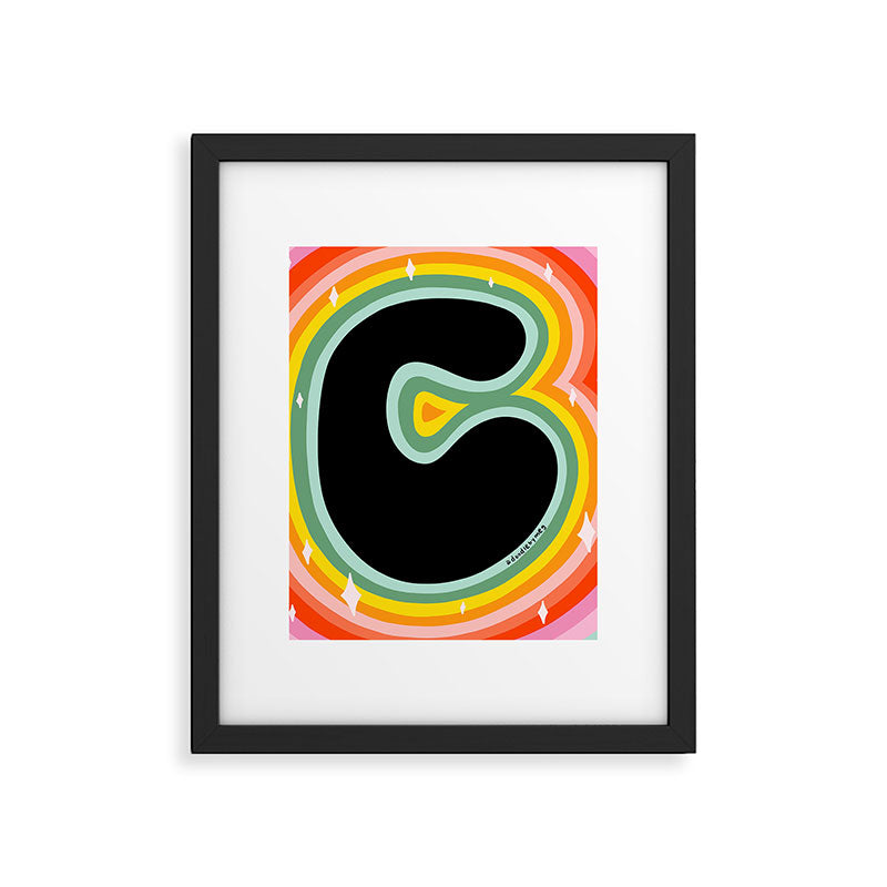 Rainbow C Framed Art Print Gallery Image 6