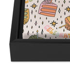 Rainbow Cake Print Framed Canvas Print Gallery Image 3