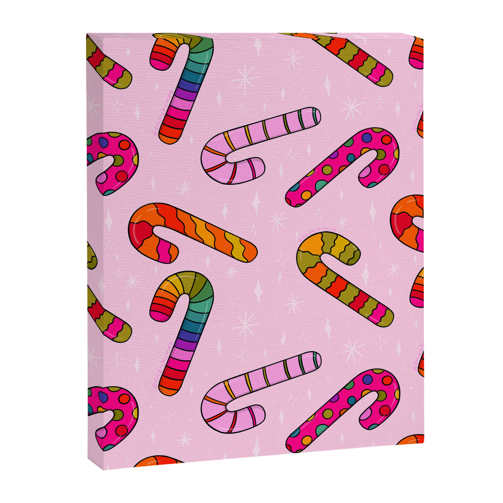 Rainbow Candy Canes Canvas Print Gallery Image 8
