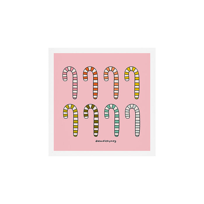 Rainbow Candy Canes Art Print Gallery Image 1