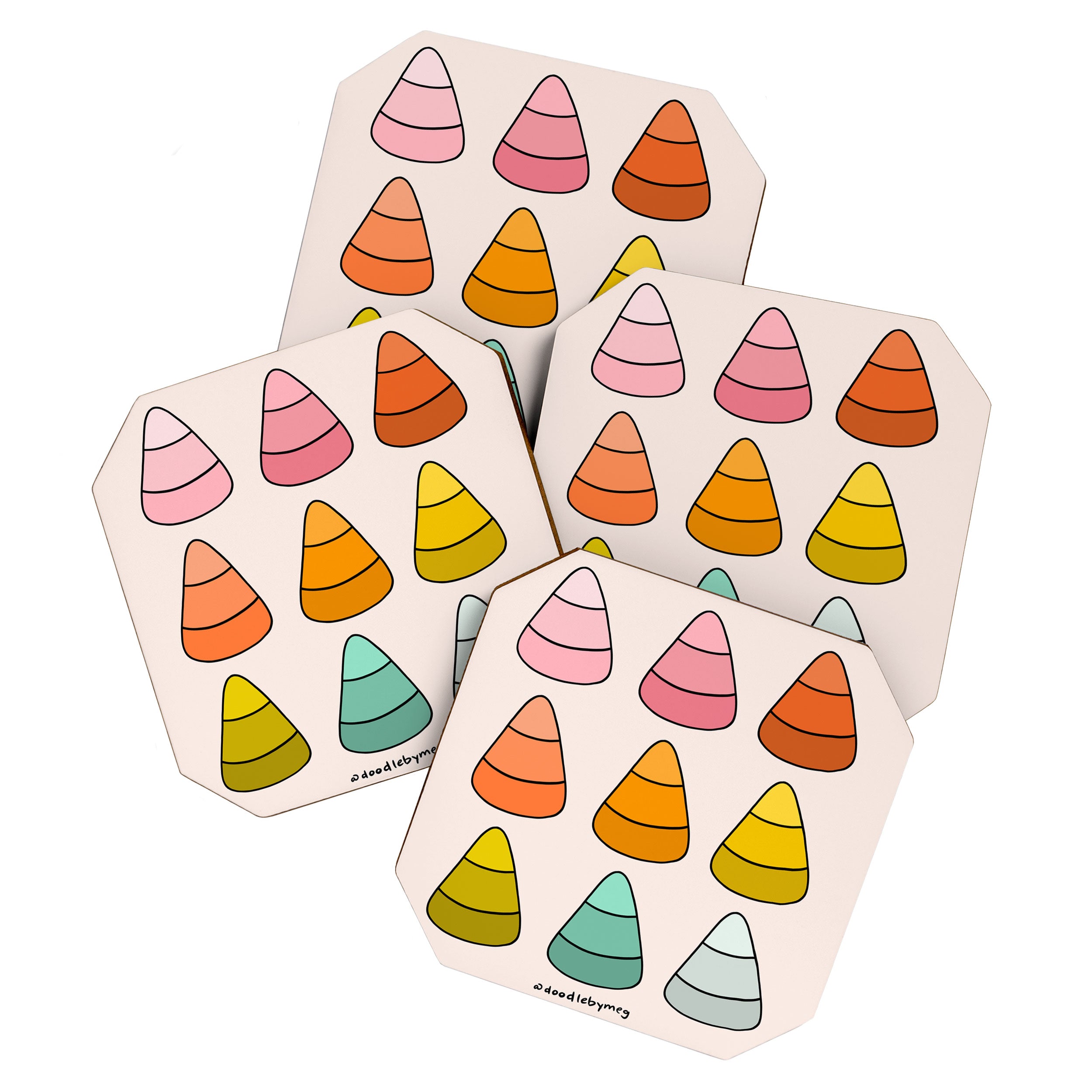 Rainbow Candy Corns Coaster Gallery Image 1