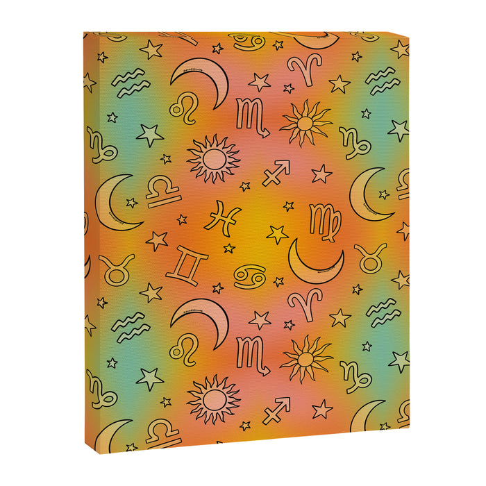 Rainbow Celestial Print Canvas Print Gallery Image 1