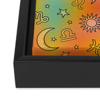Rainbow Celestial Print Framed Canvas Print Gallery Image 3