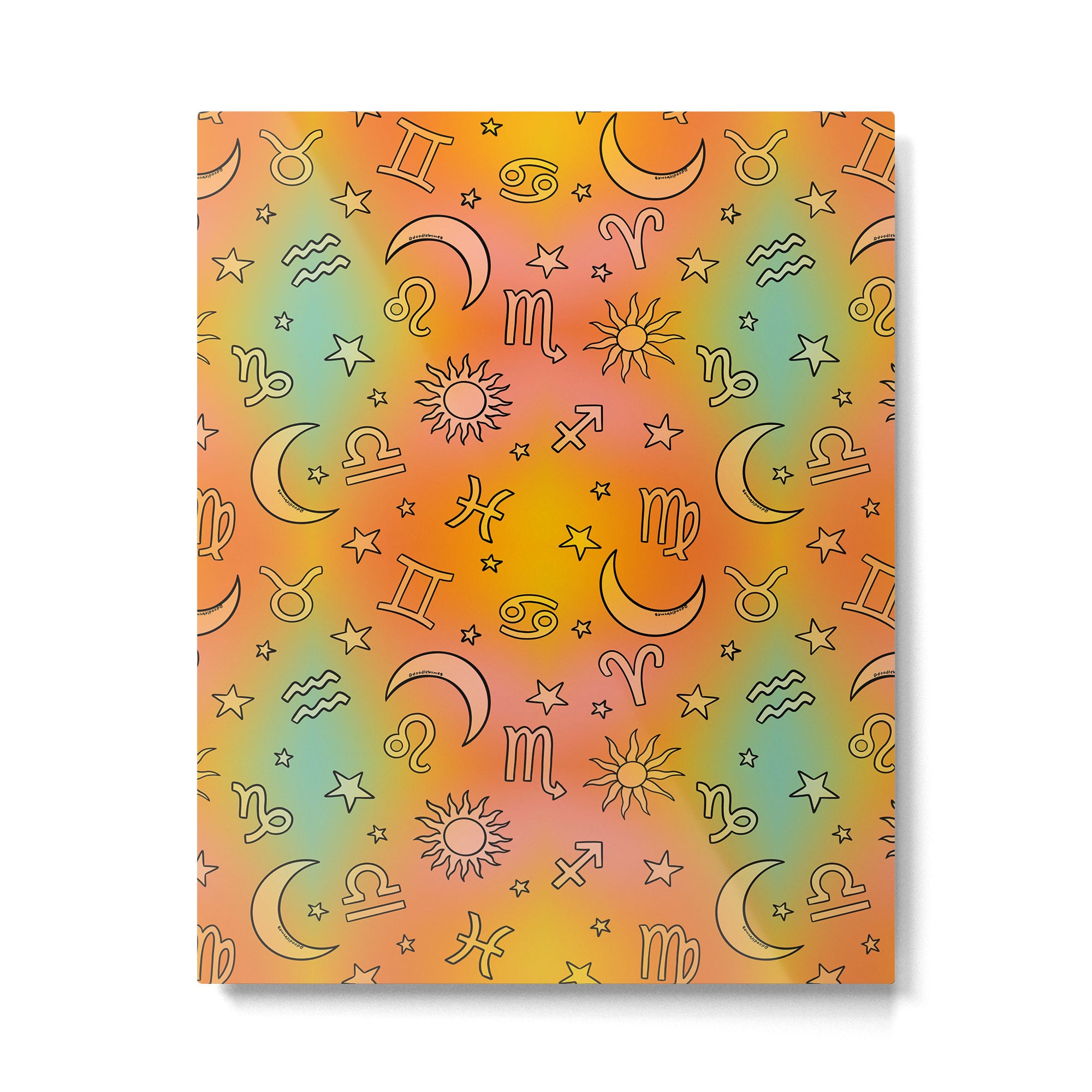 Rainbow Celestial Print Metal Print Gallery Image 6