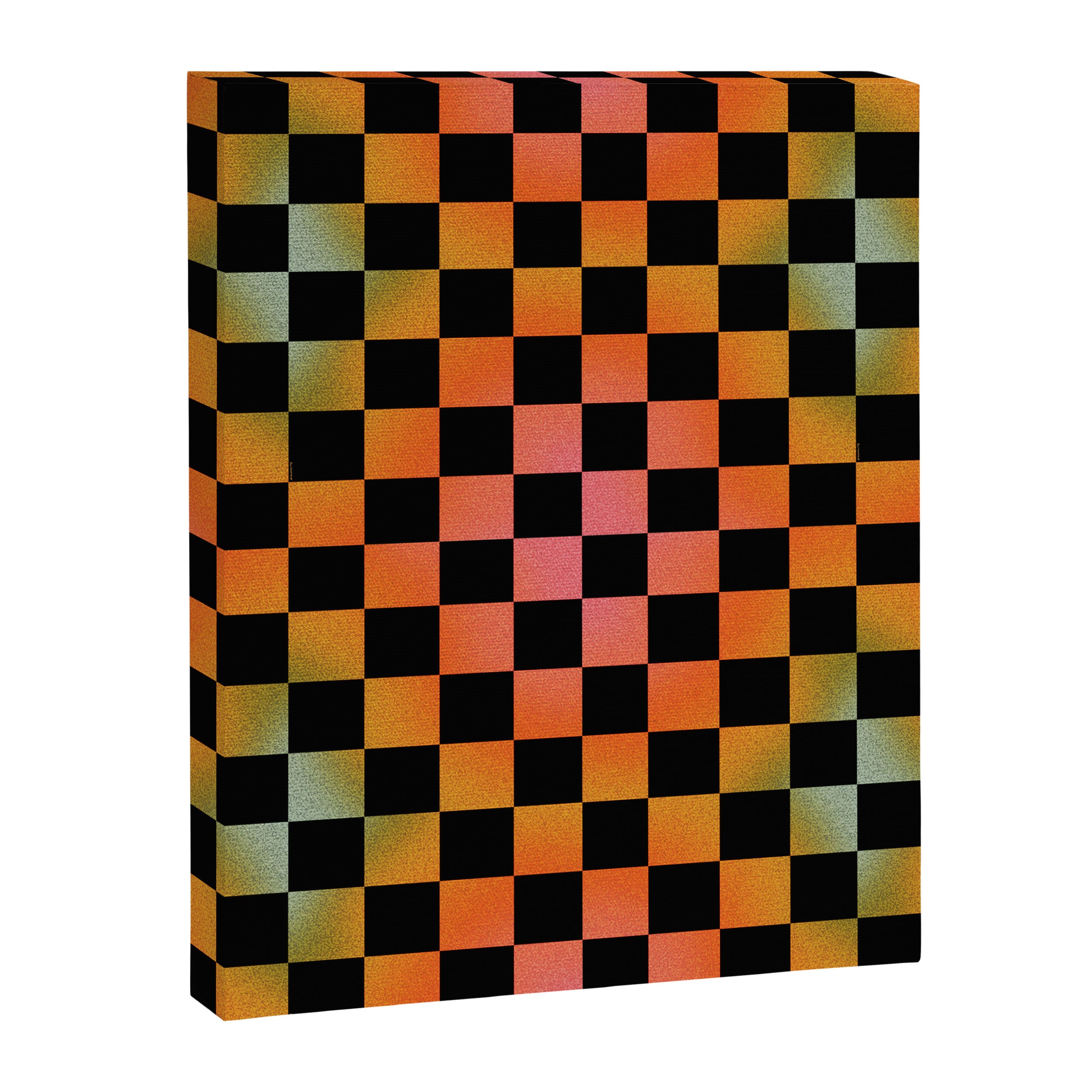Rainbow Checkered Print Canvas Print Gallery Image 8
