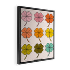 Rainbow Clovers Framed Canvas Print Gallery Image 2