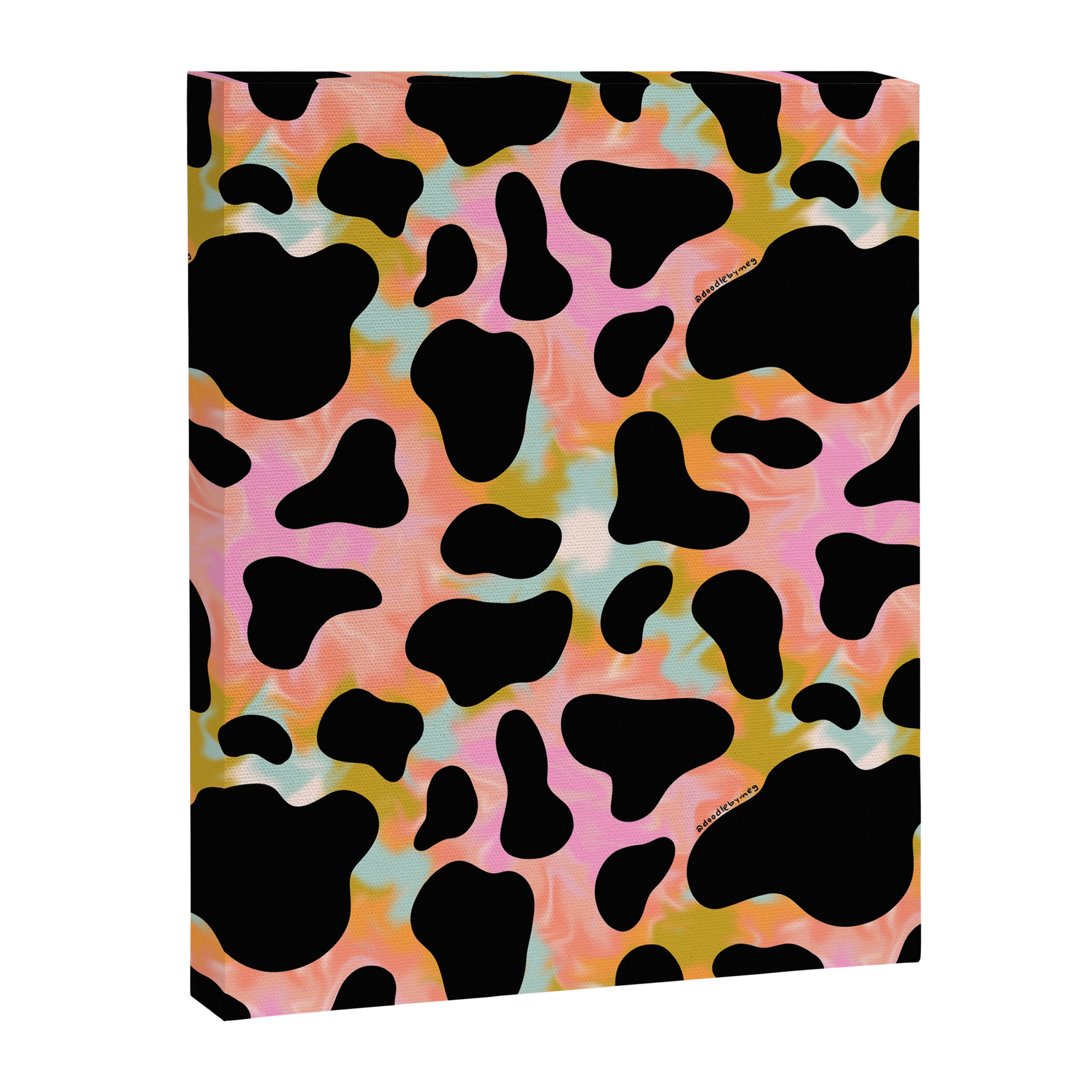 Rainbow Cow Print Canvas Print Gallery Image 8