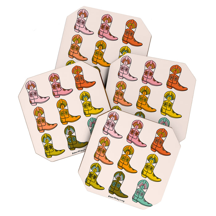 Rainbow Cowboy Boots Coaster Gallery Image 1