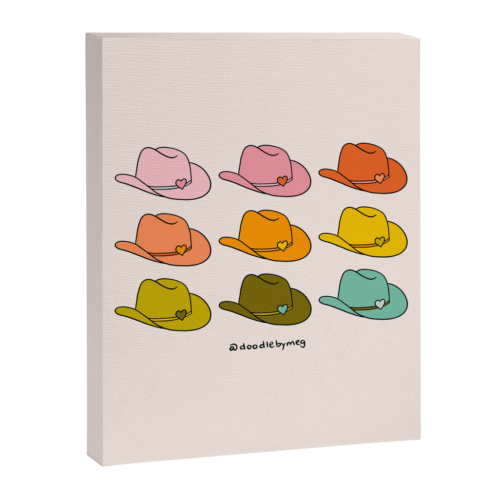 Rainbow Cowboy Hats Canvas Print Gallery Image 8
