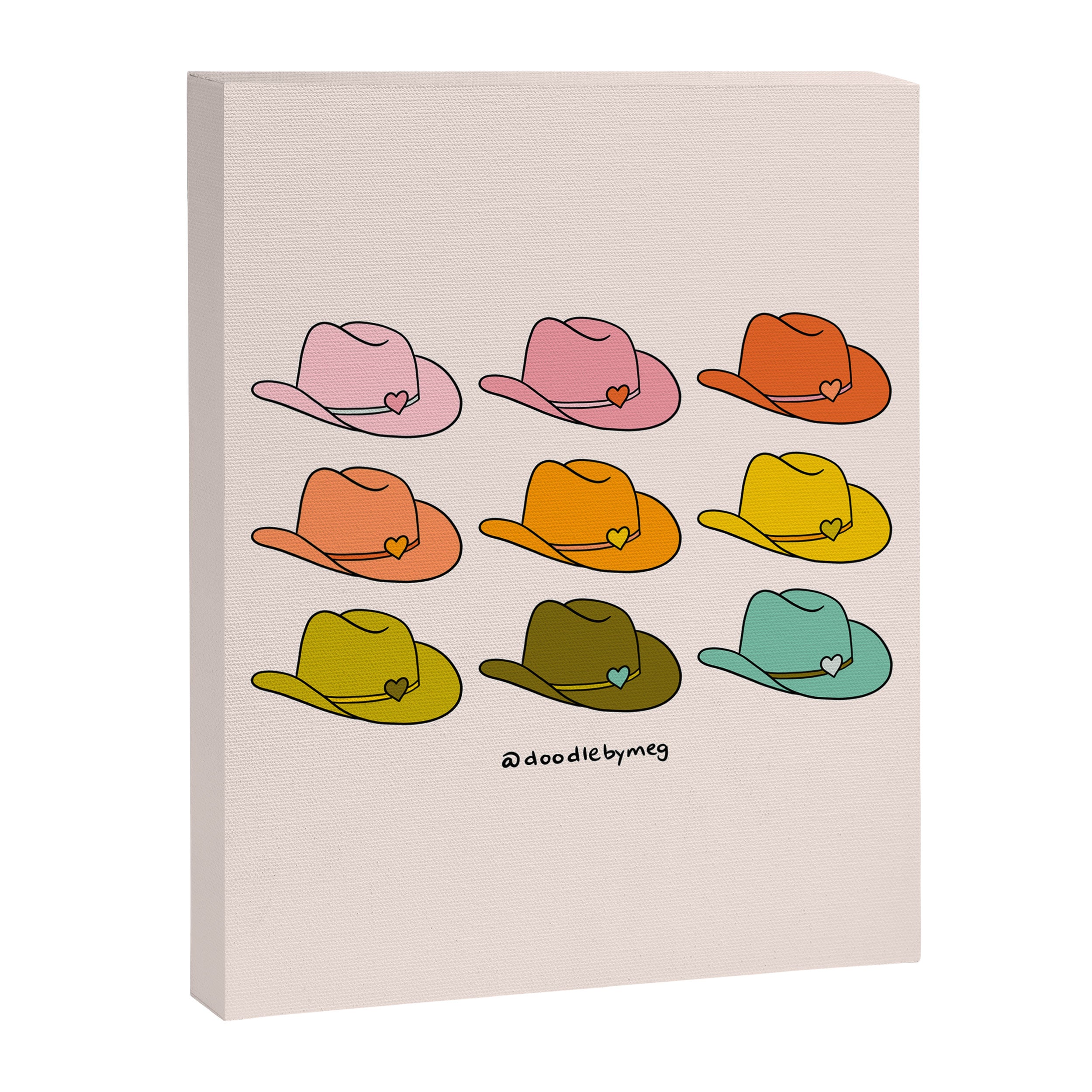 Rainbow Cowboy Hats Canvas Print Gallery Image 8