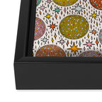 Rainbow Disco Ball Print Framed Canvas Print Gallery Image 3