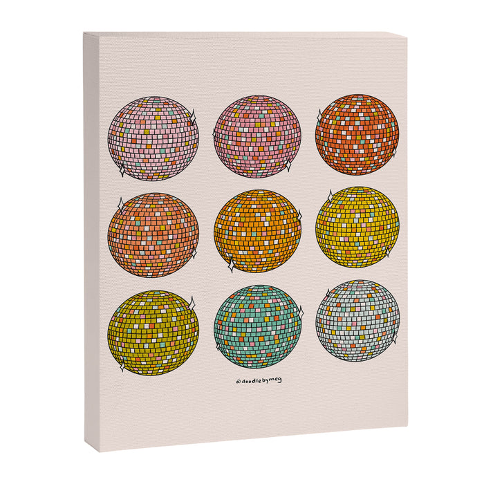 Rainbow Disco Balls Canvas Print Gallery Image 1