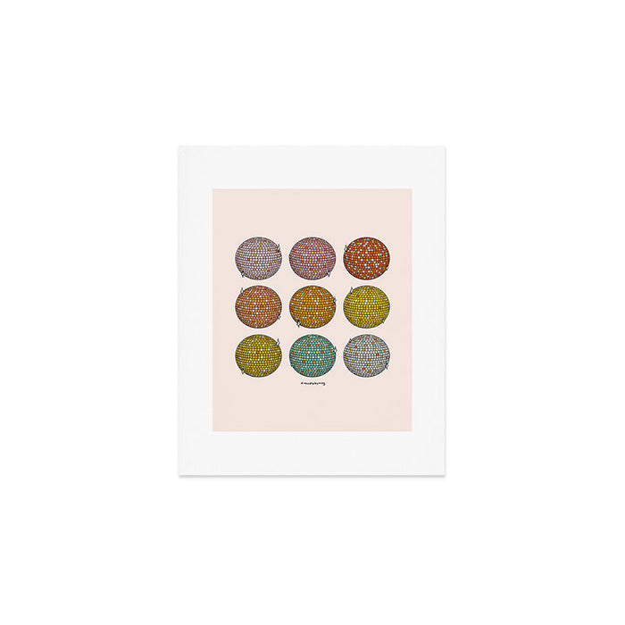Rainbow Disco Balls Art Print Gallery Image 1