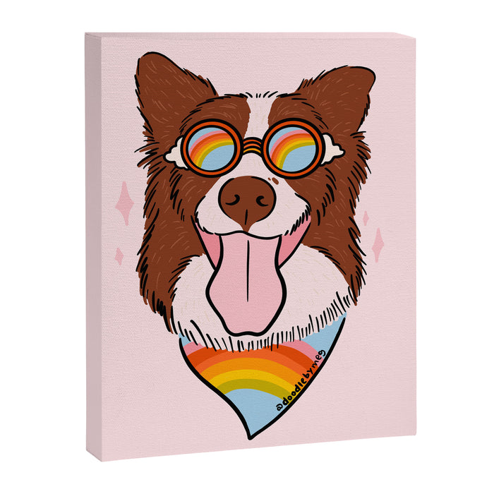 Rainbow Dog Canvas Print Gallery Image 1