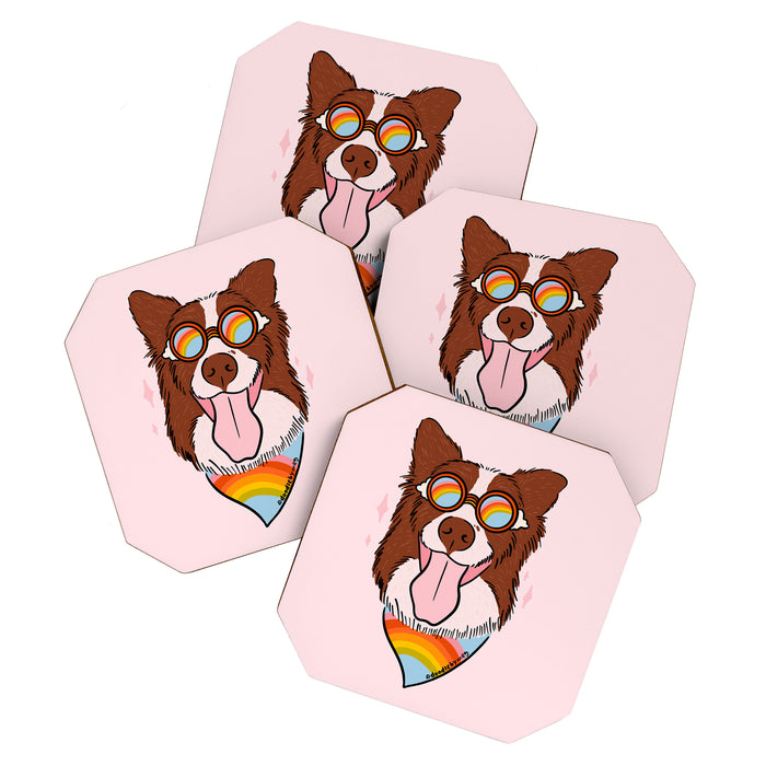 Rainbow Dog Coaster Gallery Image 1