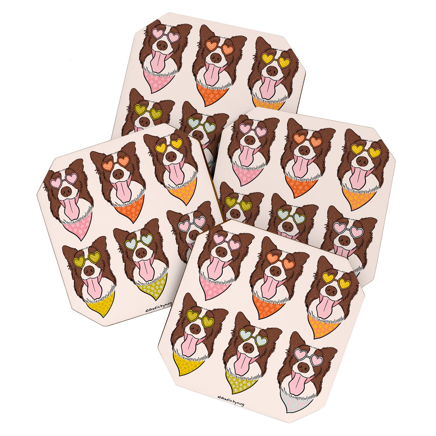 Rainbow Dog Coaster Gallery Image 1