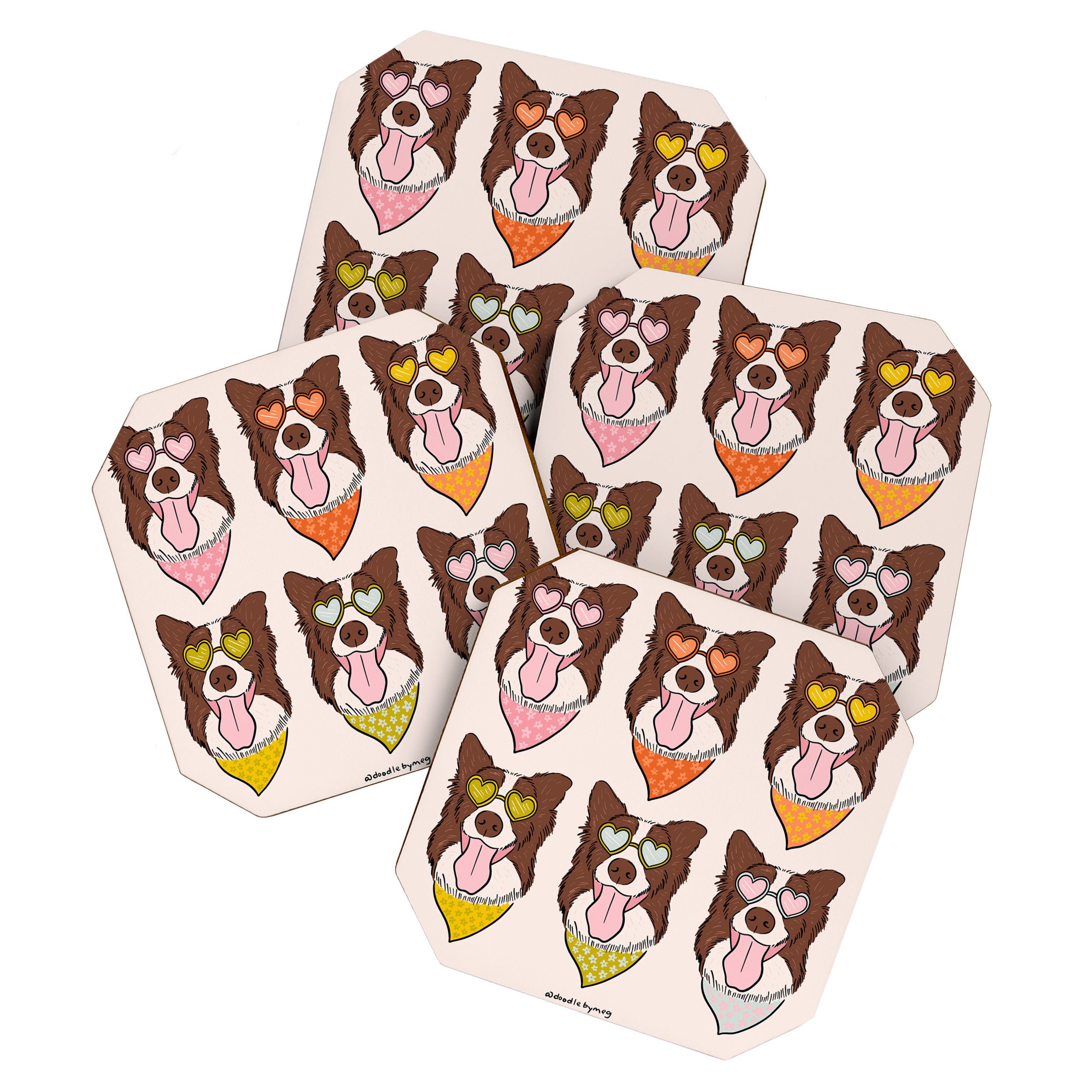 Rainbow Dog Coaster Gallery Image 1