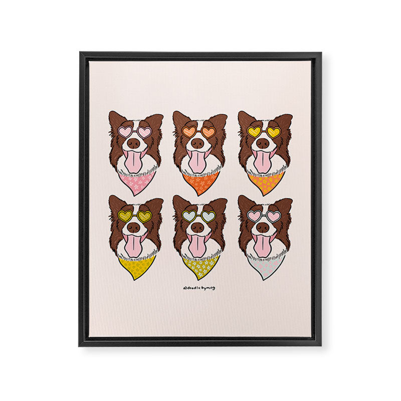 Rainbow Dog Framed Canvas Print Gallery Image 8