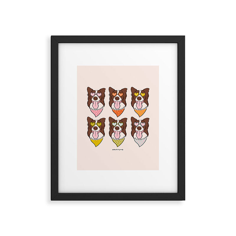 Rainbow Dog Framed Art Print Gallery Image 6