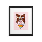 Rainbow Dog Framed Art Print Gallery Image 6