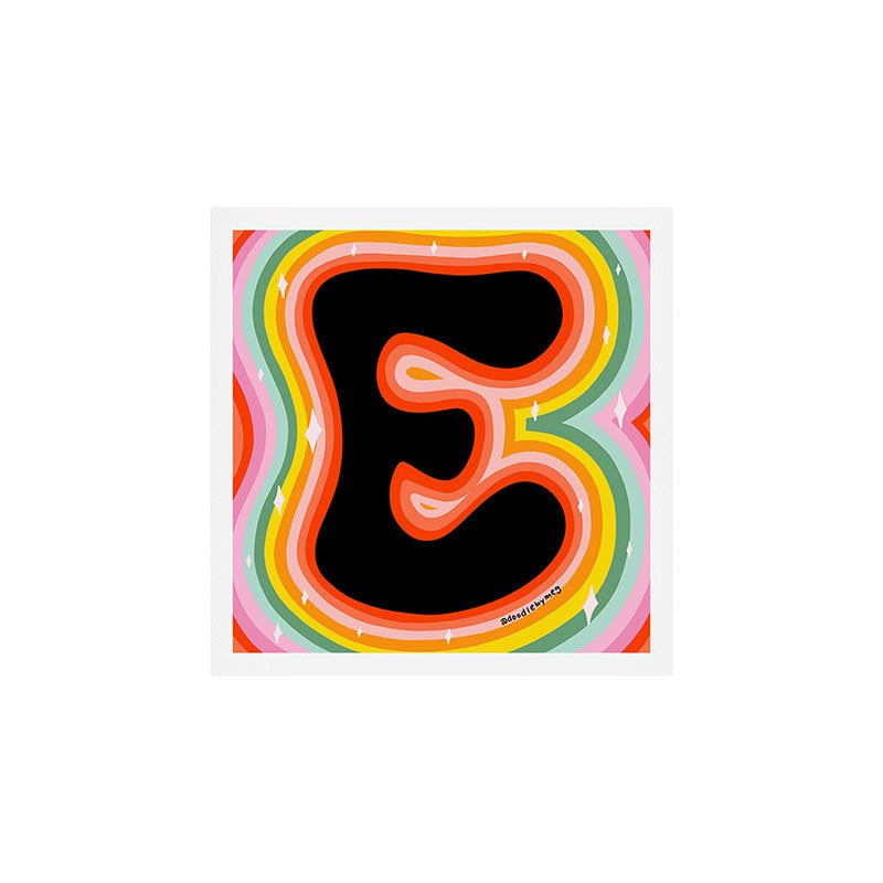 Rainbow E Art Print Gallery Image 1