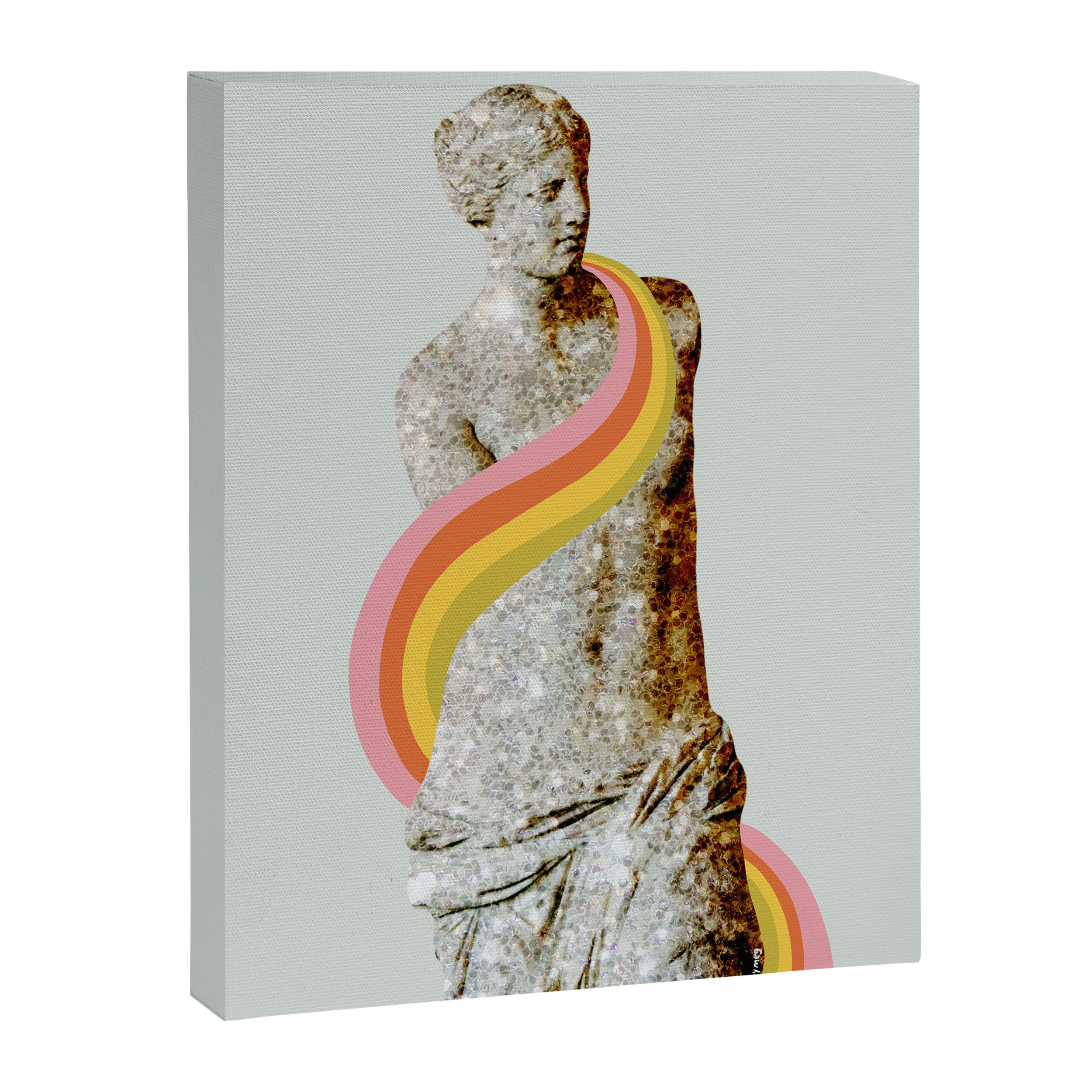 Rainbow Female Statue Canvas Print Gallery Image 8