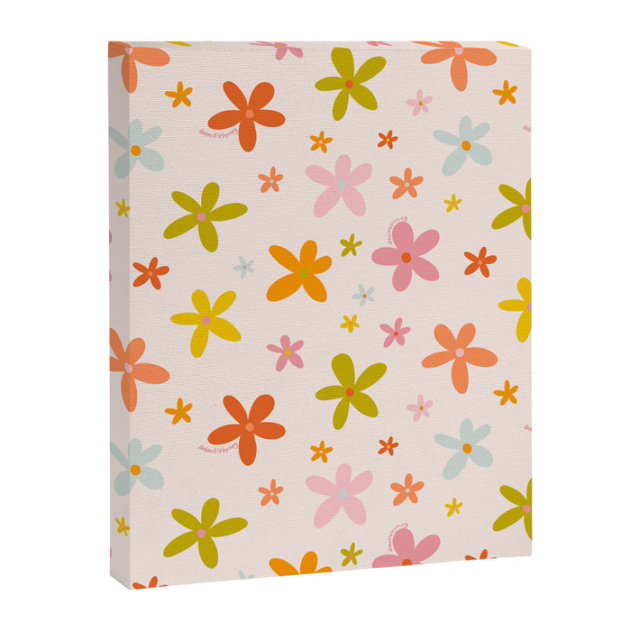 Rainbow Flower Print Canvas Print Gallery Image 1