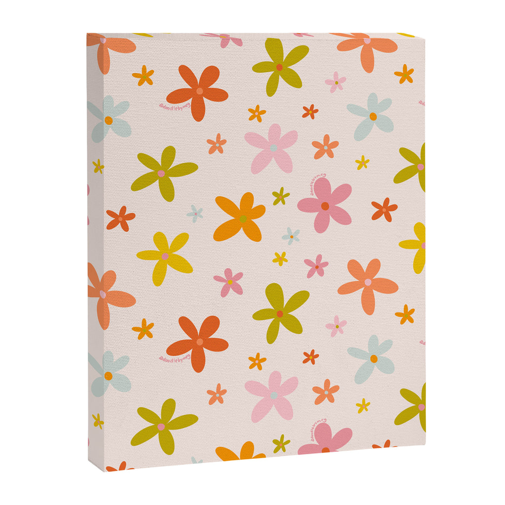 Rainbow Flower Print Canvas Print Gallery Image 8