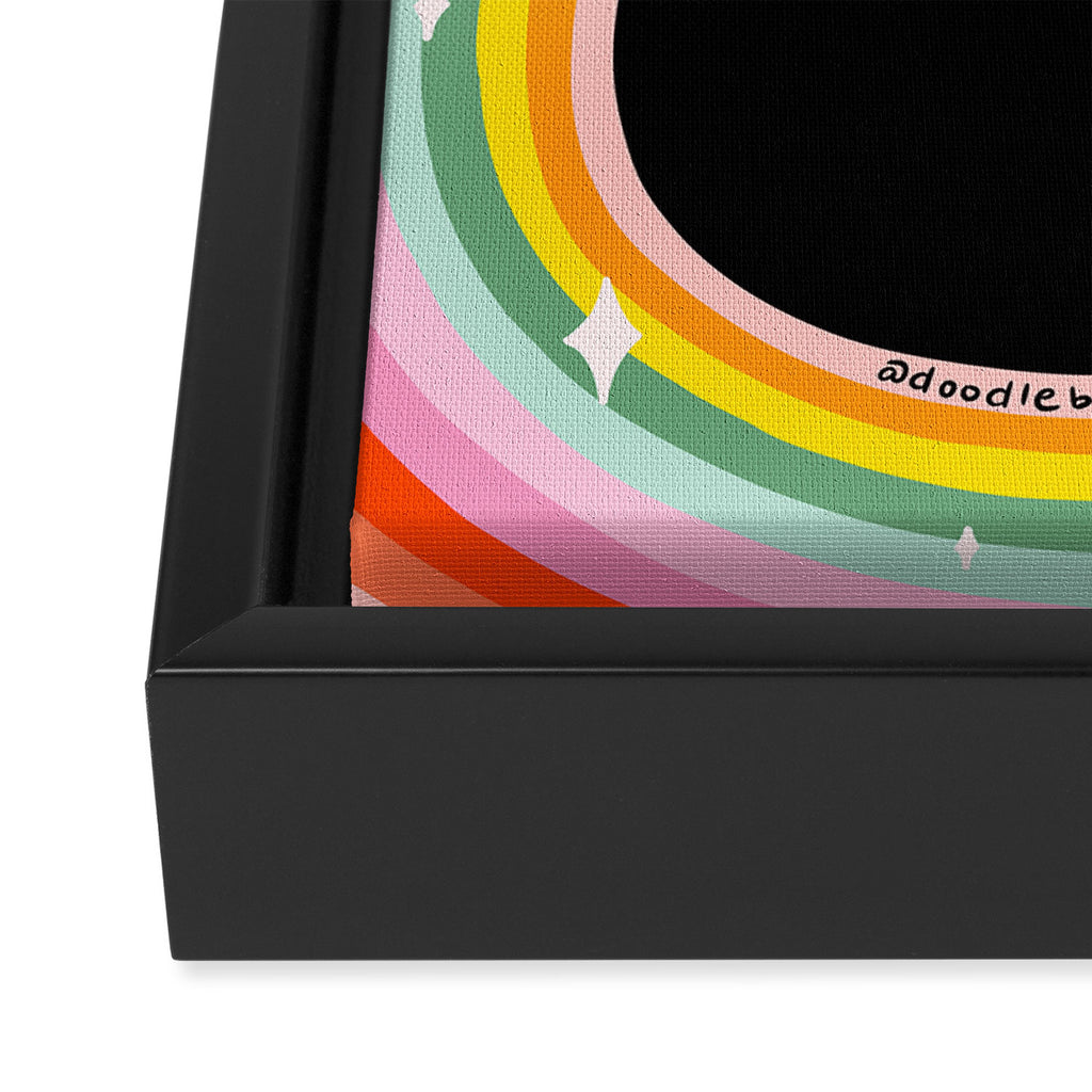 Rainbow G Framed Canvas Print Gallery Image 3
