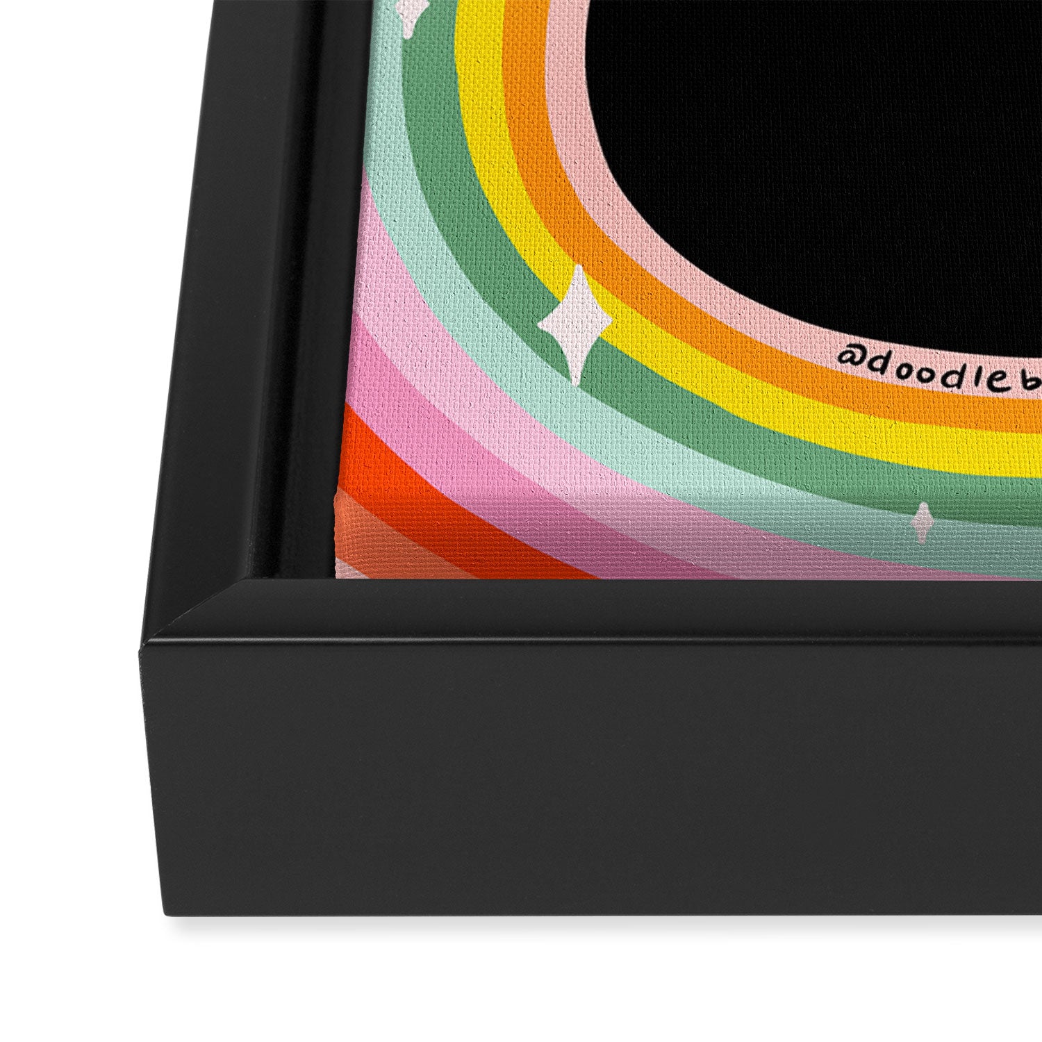 Rainbow G Framed Canvas Print Gallery Image 3