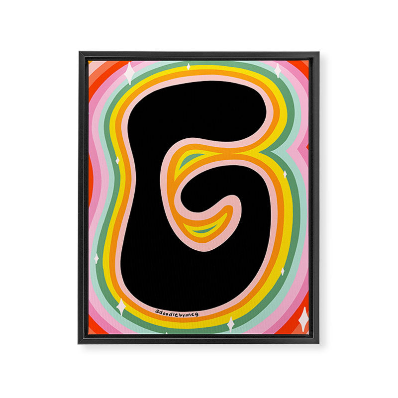 Rainbow G Framed Canvas Print Gallery Image 8