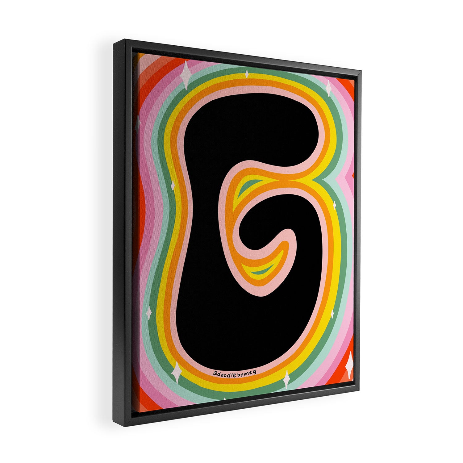 Rainbow G Framed Canvas Print Gallery Image 2