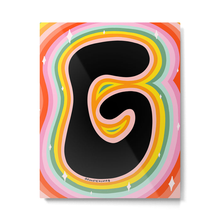 Rainbow G Metal Print Gallery Image 1