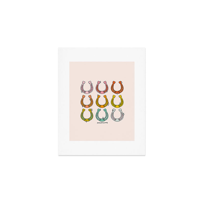 Rainbow Horseshoe Art Print Gallery Image 1