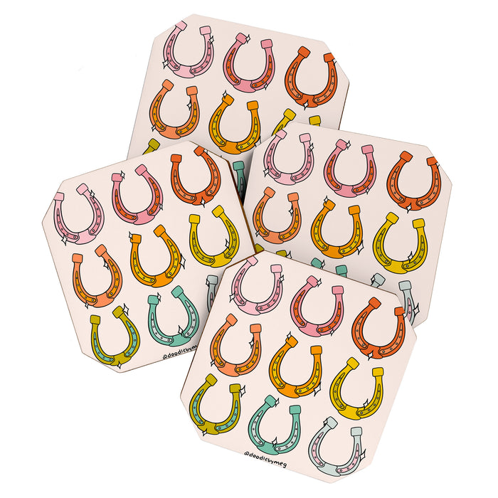 Rainbow Horseshoe Coaster Gallery Image 1