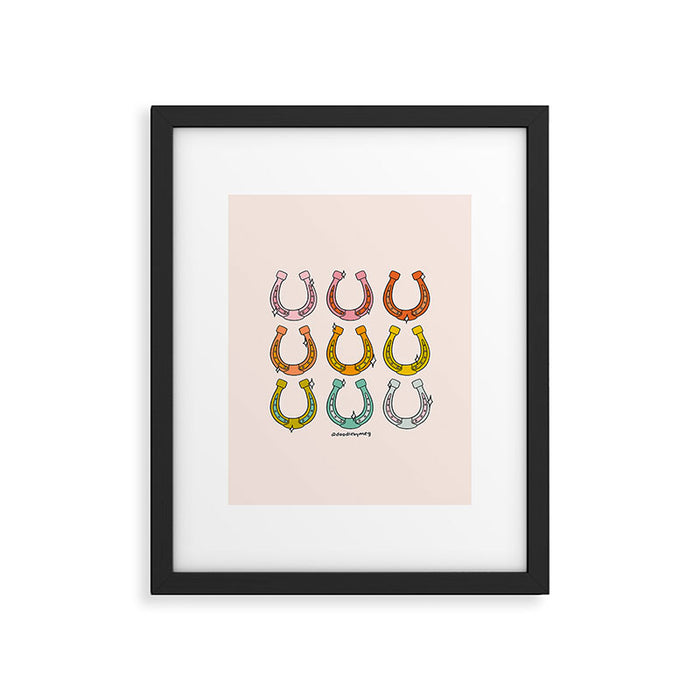 Rainbow Horseshoe Framed Art Print Gallery Image 1