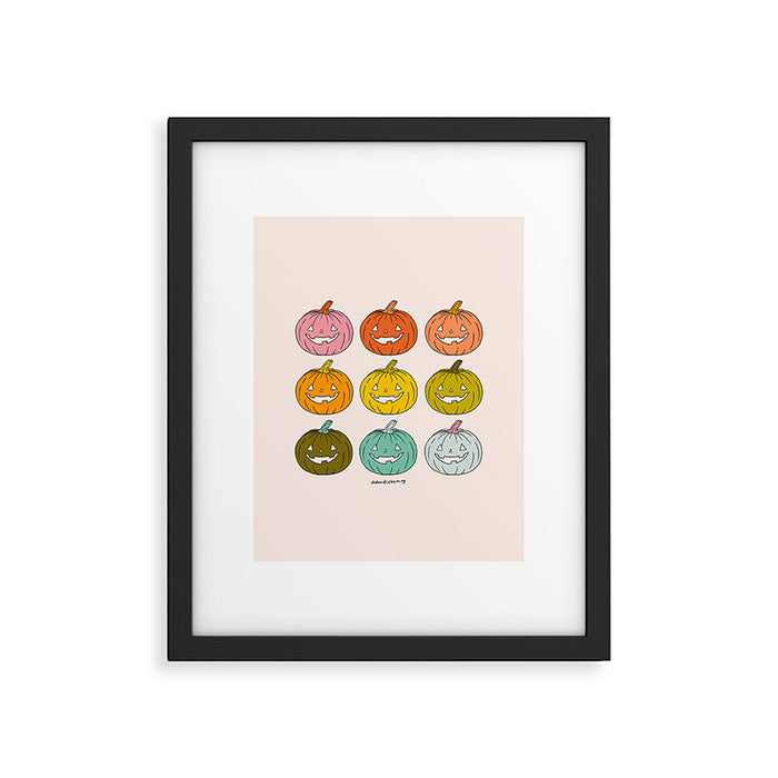 Rainbow Jack O Lanterns Framed Art Print Gallery Image 1