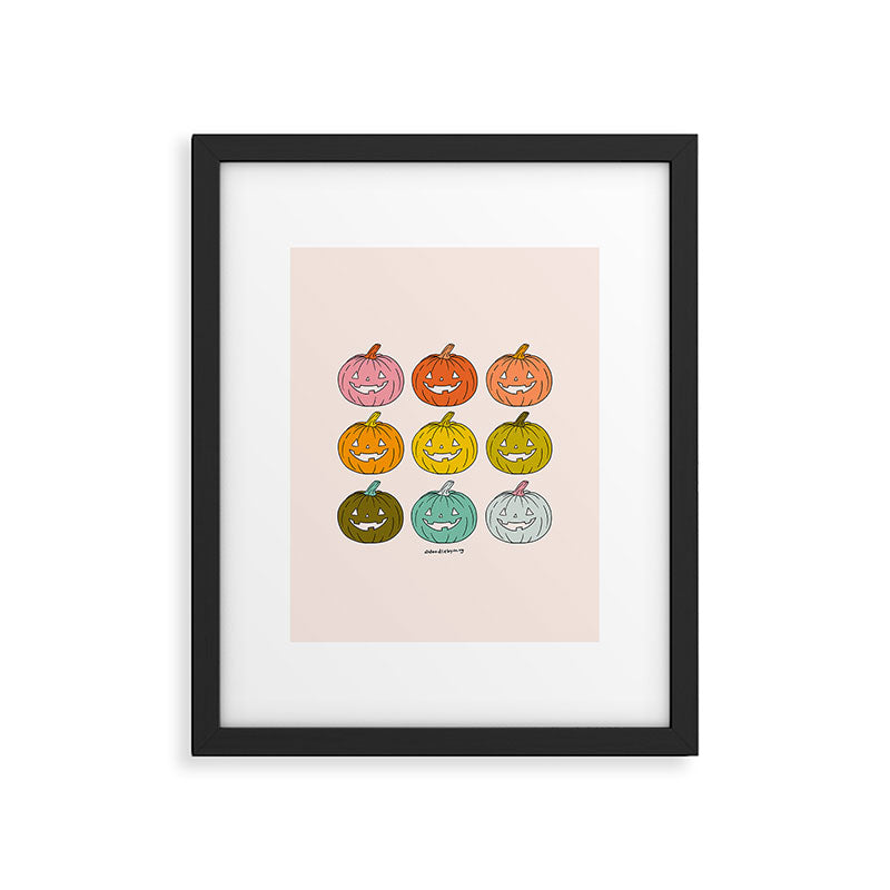 Rainbow Jack O Lanterns Framed Art Print Gallery Image 6