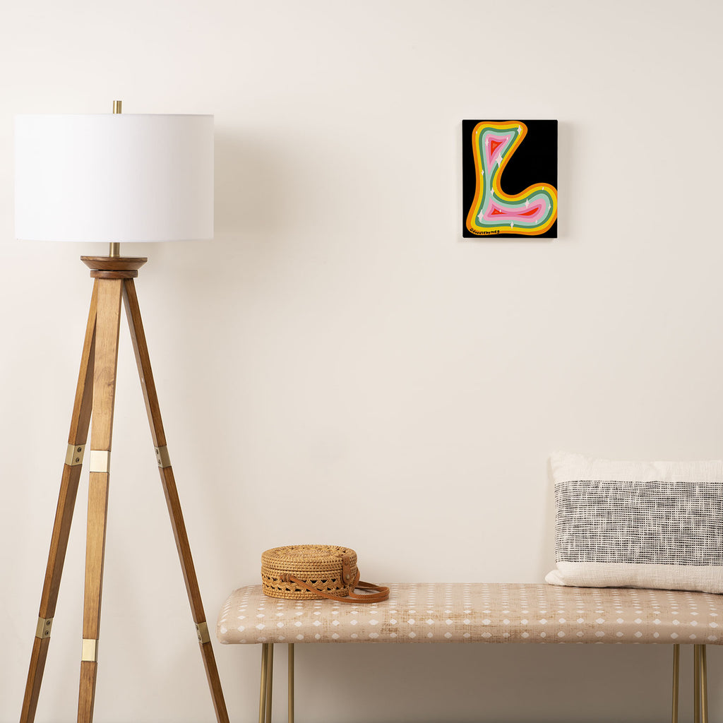 Rainbow L Canvas Print Gallery Image 2