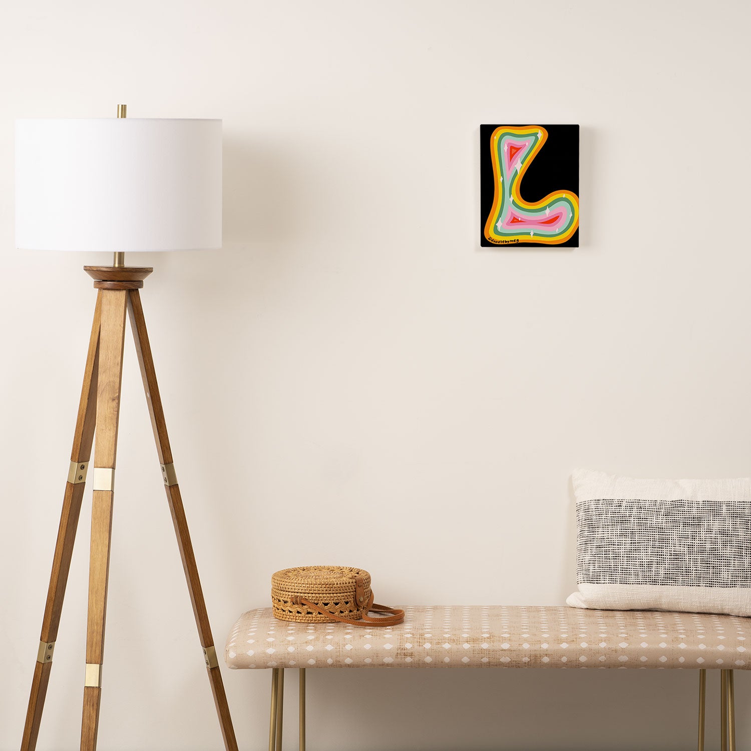 Rainbow L Canvas Print Gallery Image 2