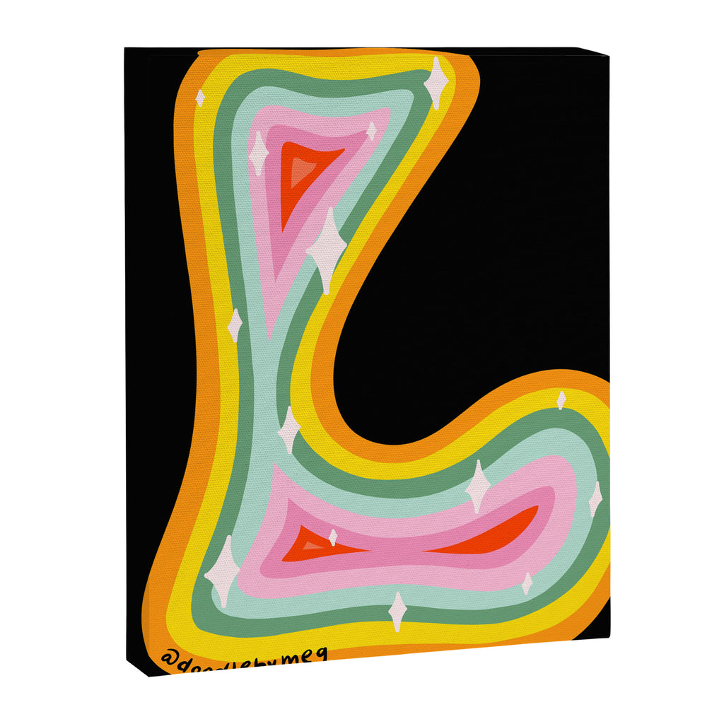 Rainbow L Canvas Print Gallery Image 8