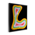Rainbow L Framed Canvas Print Gallery Image 2
