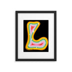 Rainbow L Framed Art Print Gallery Image 6